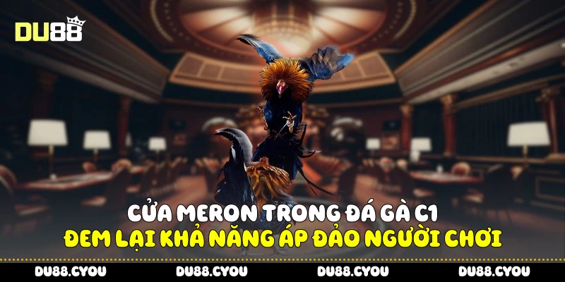 Đá Gà C1 - Cách Xem Trận Đấu, Chọn Gà Chuẩn Để Thắng 3 Cửa meron trong đá gà C1 đem lại khả năng áp đảo người chơi